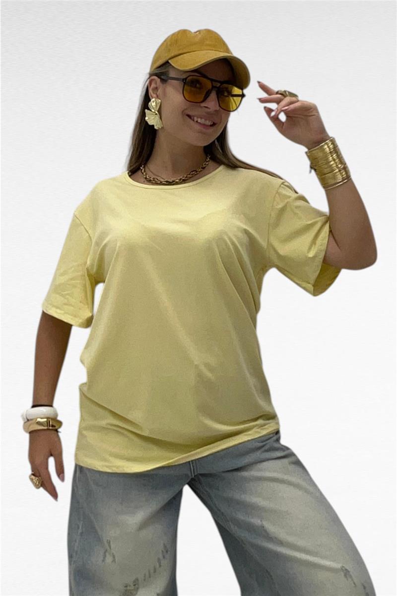 maglia over mezza manica girocollo